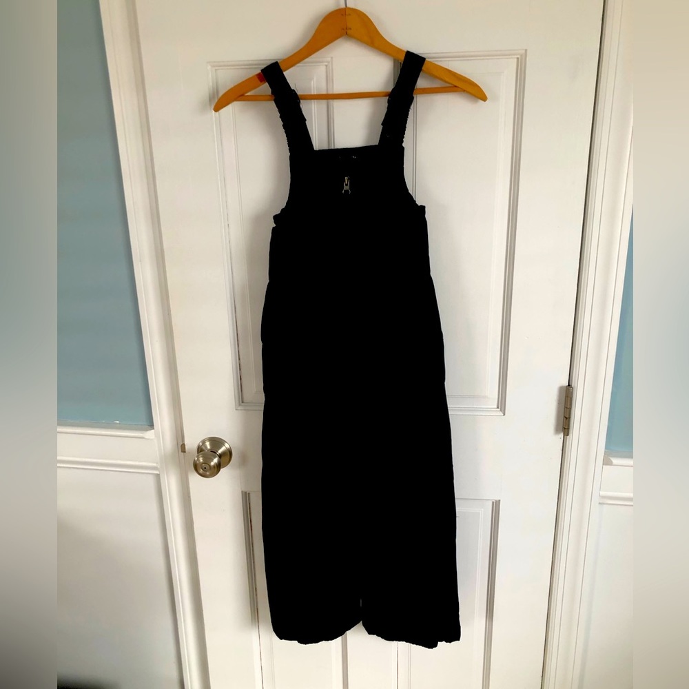 Big kids black ski overalls